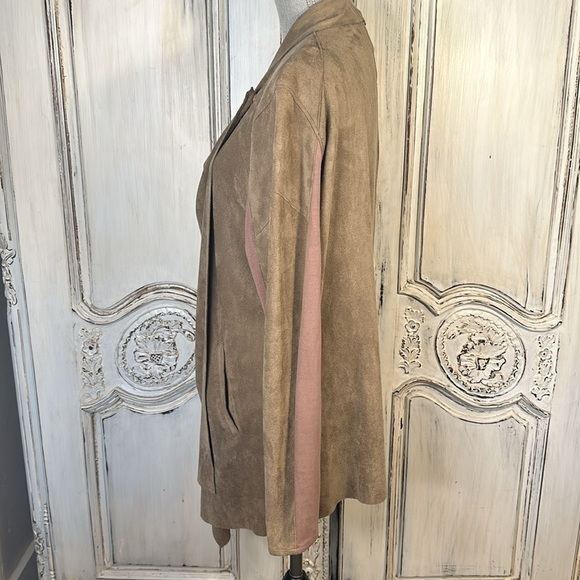 BLANKNYC Artsy Boho Minimalist Ultra Suede Cowl Cardigan Lightweight Jacket S/XL - Picture 9 of 15